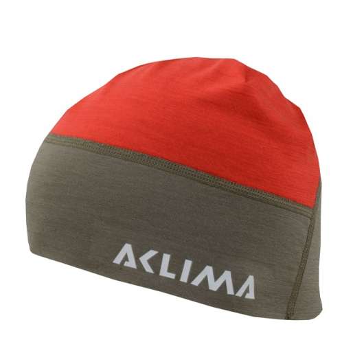 Aclima LightWool Hunting Beanie High Risk Red/Ranger Green
