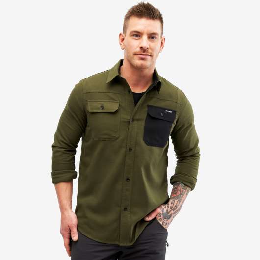 Campfire Shirt - Herr - Dark Olive, Storlek:XL - Tröjor & T-shirts