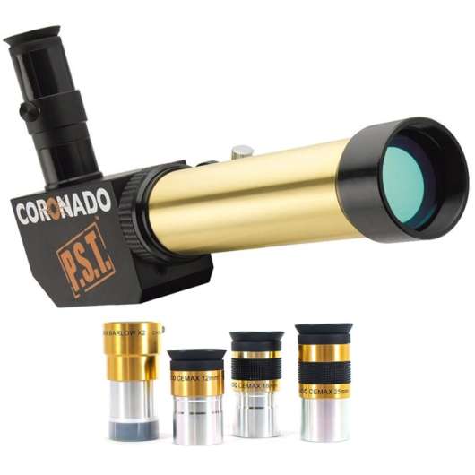 Coronado PST Soltelescope med Cemax okularset