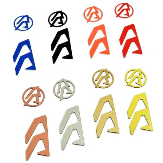 DA Alpha-X Logo Color Inserts, Right Hand