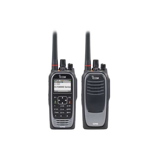 ICOM ProHunt F3400DS Digital/Analog jaktradio med Bluetooth, svart