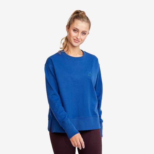 Lounge Sweater - Dam - True Blue, Storlek:M - Dam > Tröjor > Skjortor & Långärmade Tröjor