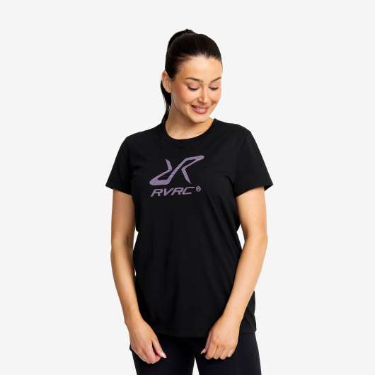 Nerd Tee - Dam - Black/Purple, Storlek:XL - Dam > Tröjor > T-shirts