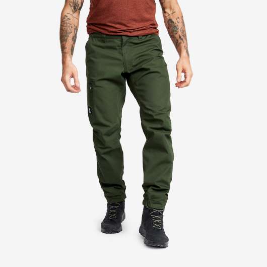 Outdoor Basic Pants - Herr - Forest Green, Storlek:XL - Friluftsbyxor & Fritidsbyxor