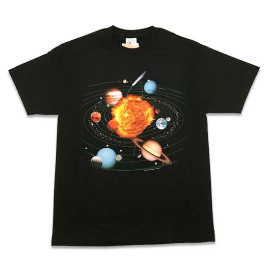 T-shirt solsystemet