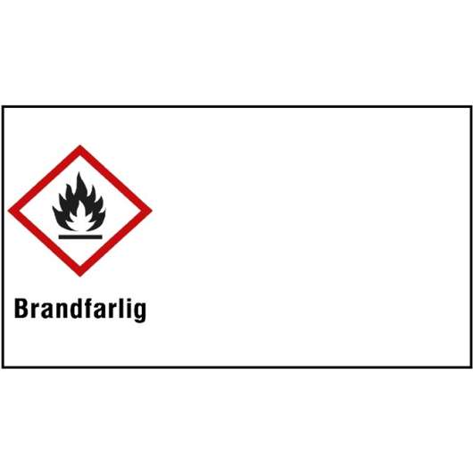 Varningsetikett - brandfarligt
