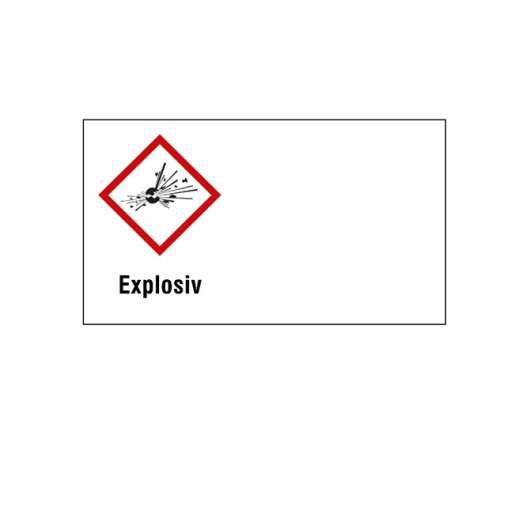 Varningsetikett - explosiv